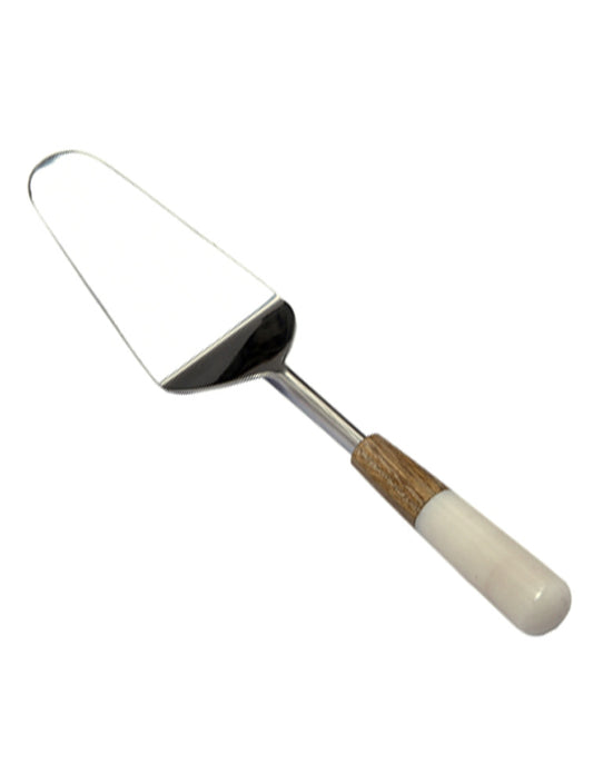 ESPÁTULA DE ACERO INOXIDABLE CON MANTO DE MADERA X7414