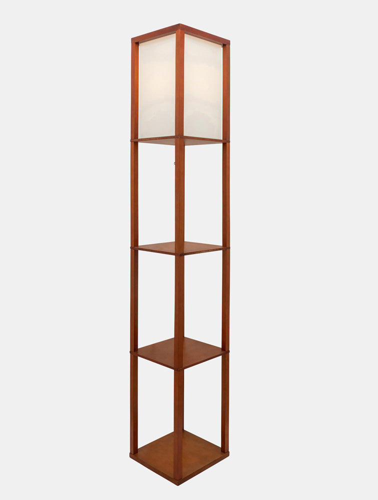 LAMPARA DE PISO DE MADERA X7646