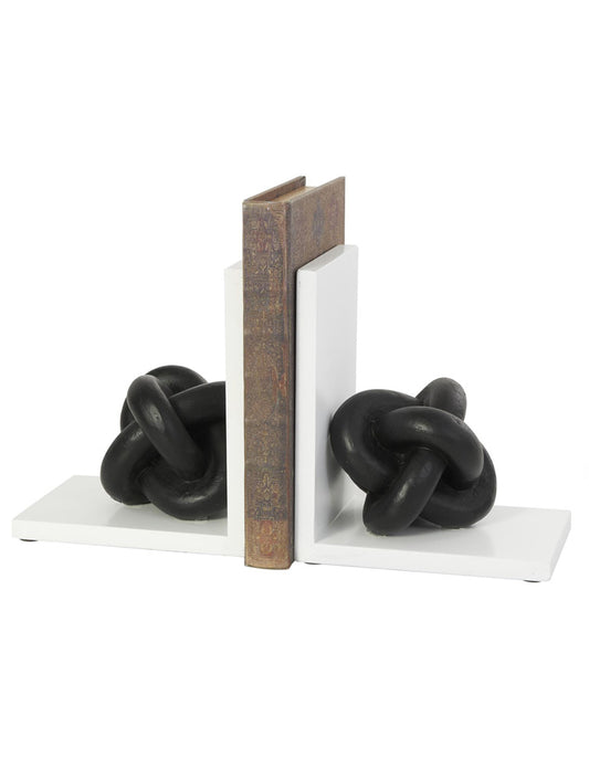 BOOKENDS CON NUDO DE MADERA X7673