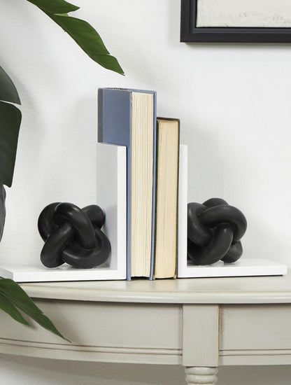 BOOKENDS CON NUDO DE MADERA X7673