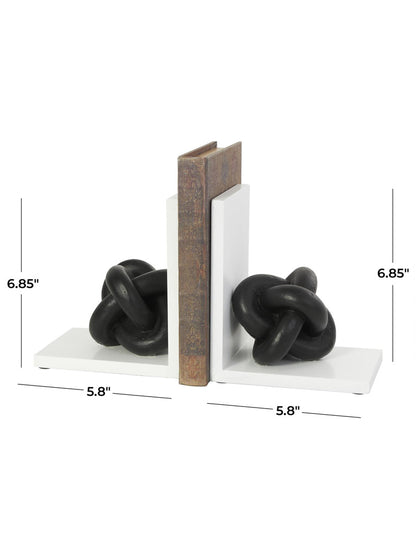 BOOKENDS CON NUDO DE MADERA X7673
