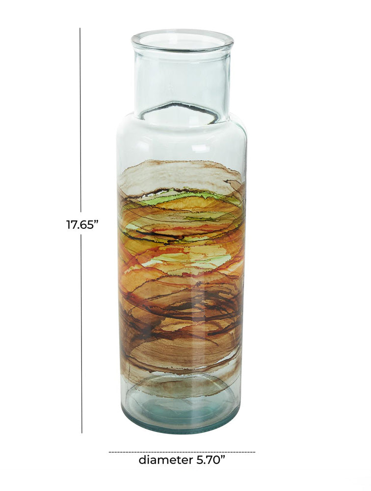 POMO DE VIDRIO MULTICOLOR SWIRL X7698