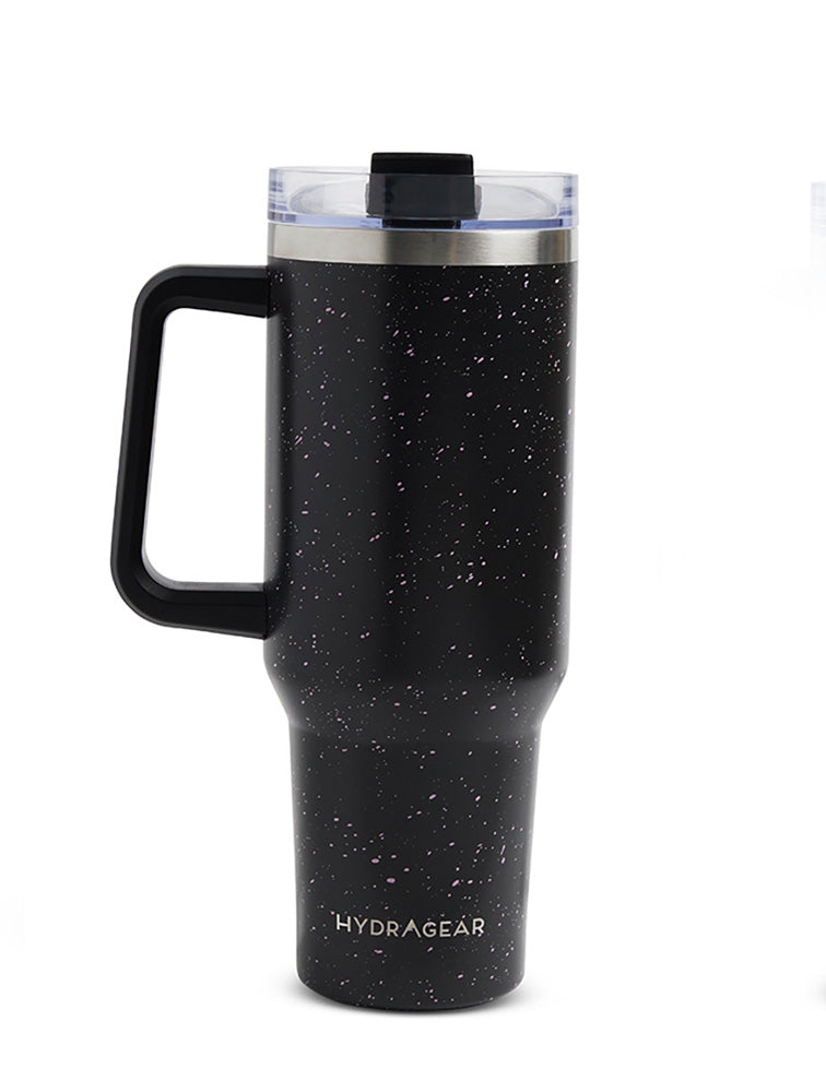 TUMBLER NEGRO GRANDE CON ASA Y CAÑITA - 1.18 LITROS X7722NE
