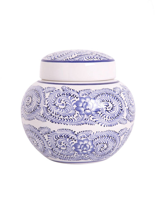 POMO ENREDADERAO CANISTER CHINO AZUL Y BLANCO X7748EN