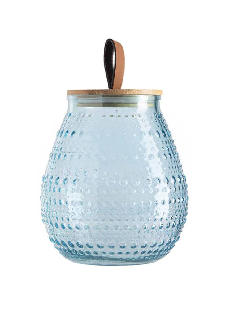 CANISTER CHICO CON TAPA CELESTE X7749