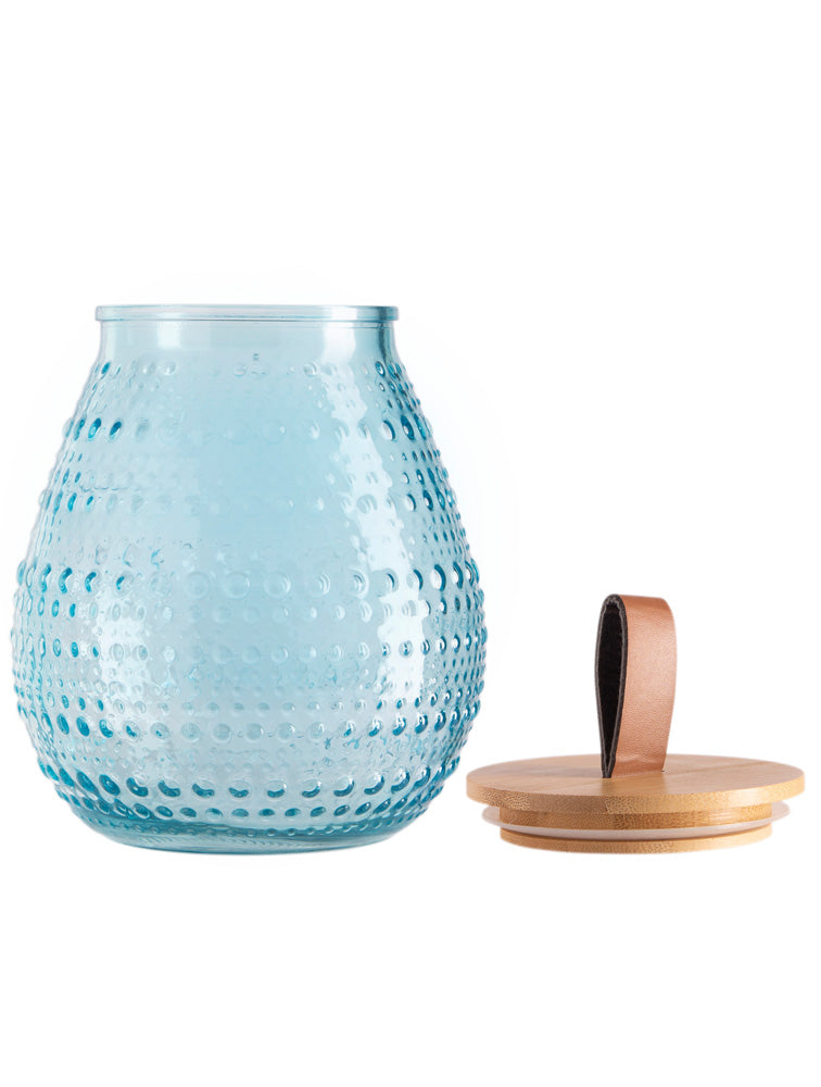 CANISTER CHICO CON TAPA CELESTE X7749