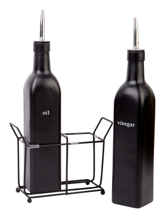 ALCUZA PARA ACEITE Y VINAGRE SOBRE BASE DE FIERRO X7754