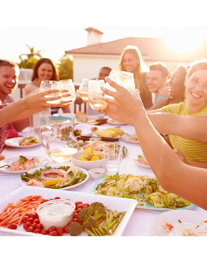 SET X6 TUMBLER PARA VINO VASOS ACRILICO X7782