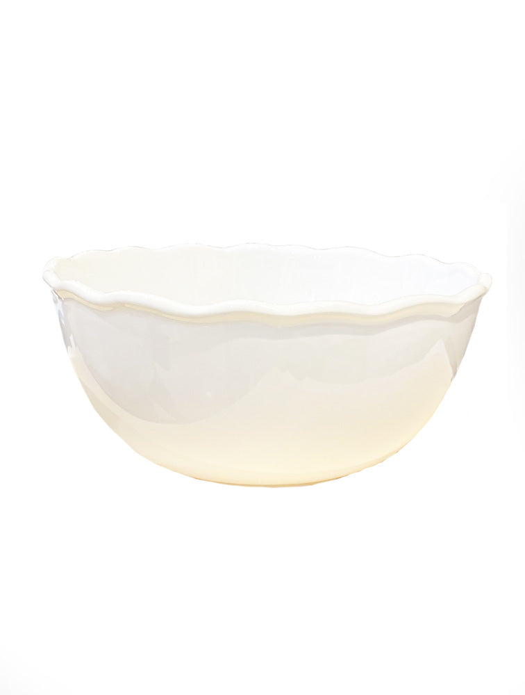 BOWL O ENSALADERA DE CERAMICA BLANCA X7790