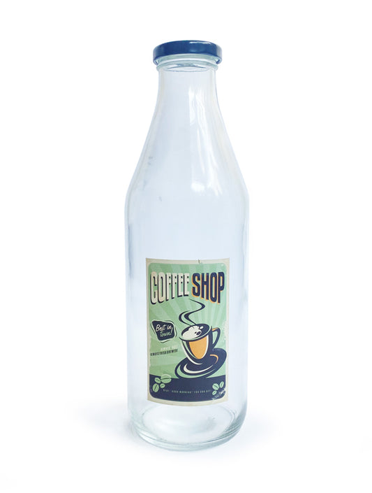 BOTELLA DE VIDRIO COFFEE SHOP 33.5OZ X7815