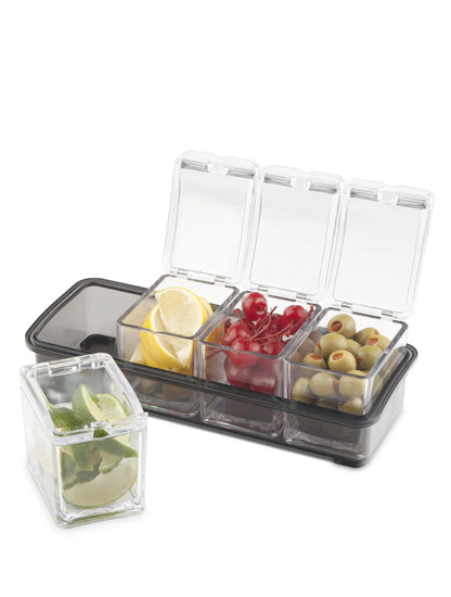 CADDY CON 4 CONTENEDORES PARA EL BAR X7833