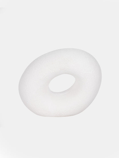 ESCULTURA CIRCULO TEXTURADO BLANCO CHICA 8" X7847