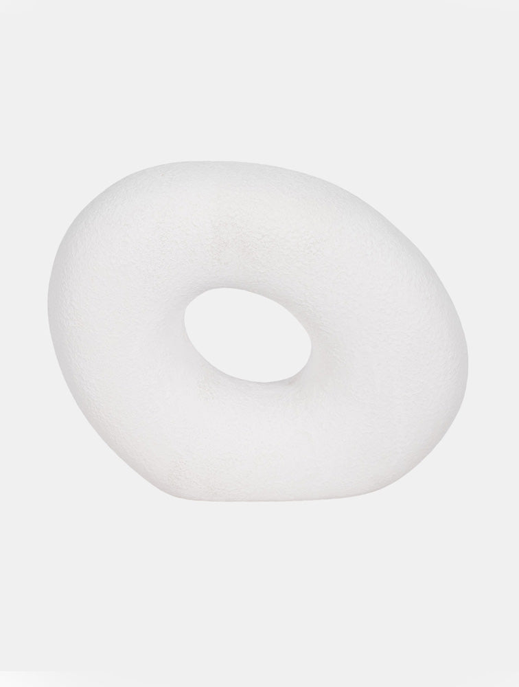 ESCULTURA CIRCULO TEXTURADO BLANCO GRANDE 10" X7848