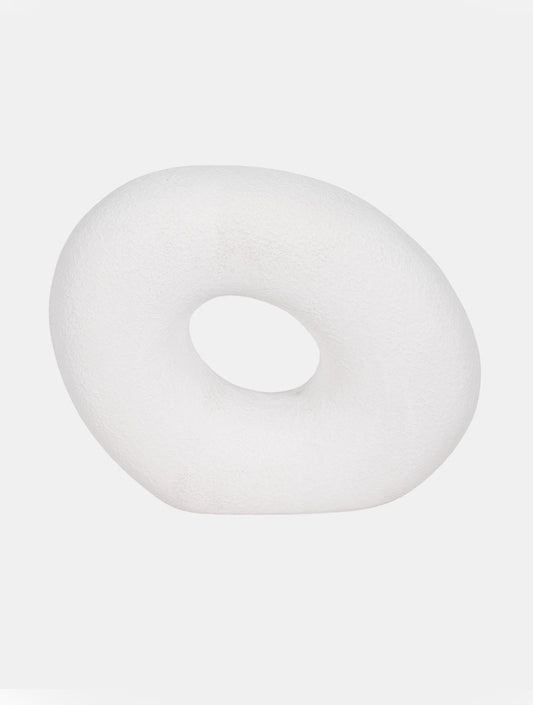 ESCULTURA CIRCULO TEXTURADO BLANCO GRANDE 10" X7848