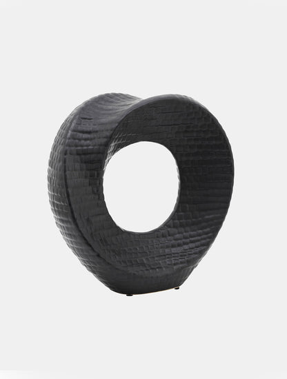 ESCULTURA DE CERAMICA NEGRA CHICA 8" X7849