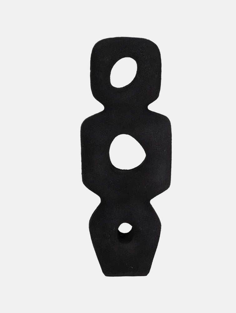 ESCULTURA TOTEM NEGRA 15" X7852