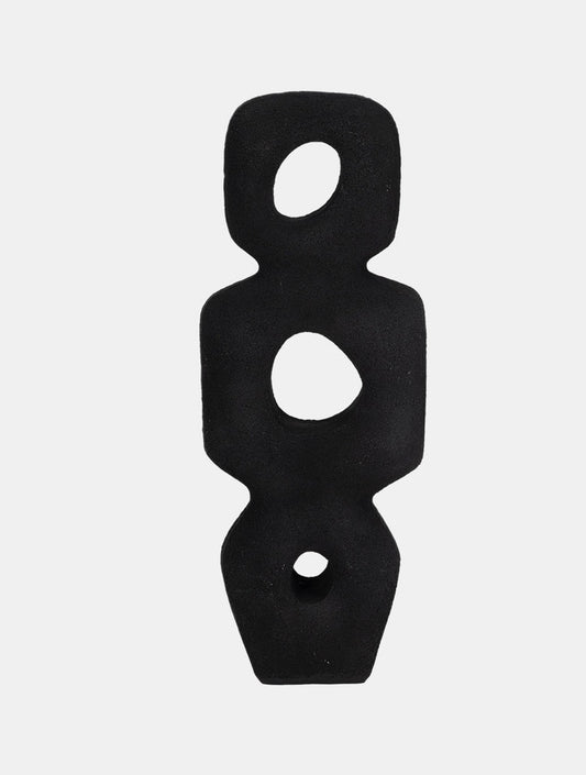 ESCULTURA TOTEM NEGRA 15" X7852