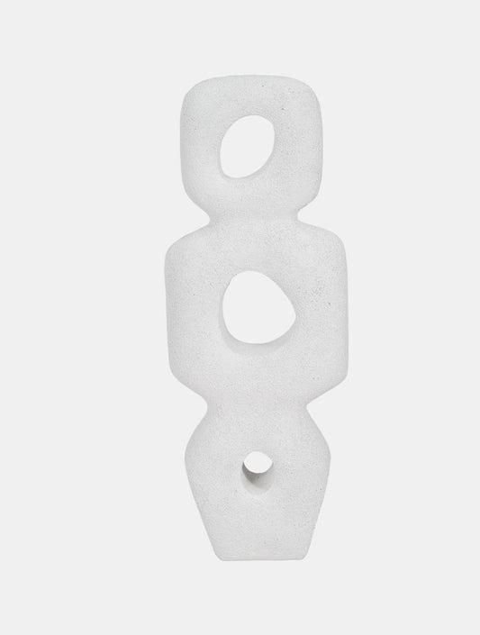 ESCULTURA TOTEM BLANCA 15" X7853