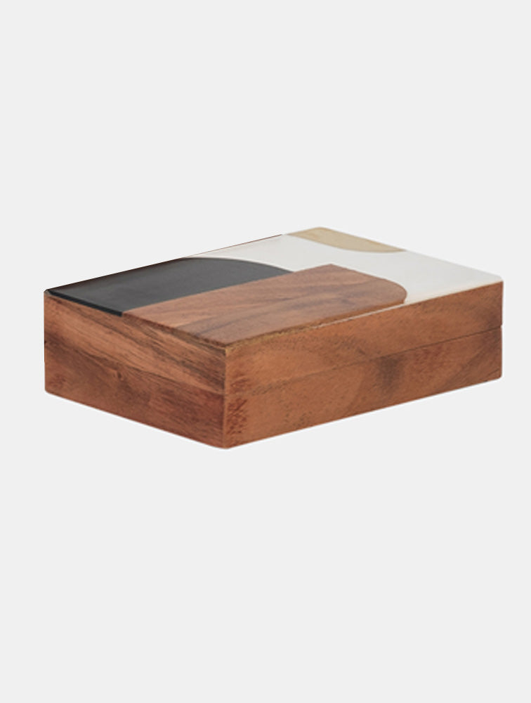 CAJA DE MADERA CENTURY CON RESINA GRANDE 9" X7862G