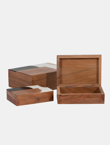 CAJA DE MADERA CENTURY CON RESINA GRANDE 9" X7862G