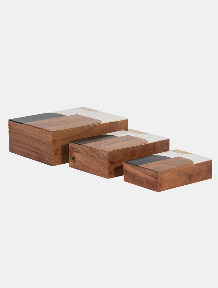 CAJA DE MADERA CENTURY CON RESINA GRANDE 9" X7862G