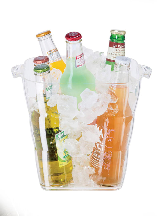 CHAMPAGNERA O HIELERA CUADRADA DE ACRILICO X7977