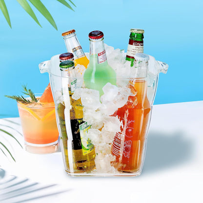 CHAMPAGNERA O HIELERA CUADRADA DE ACRILICO X7977