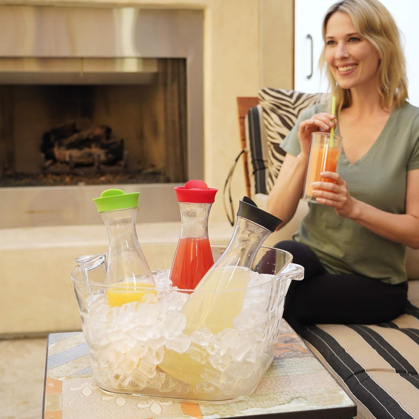 CHAMPAGNERA PARTY TUB DE ACRILICO GRANDE X7978