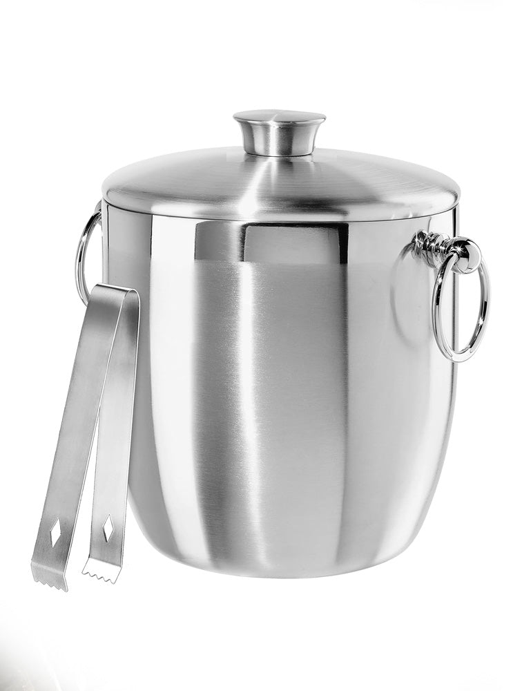 HIELERA DE DOBLE PARED DE METAL CON PINZA 2.8 LTS X7981