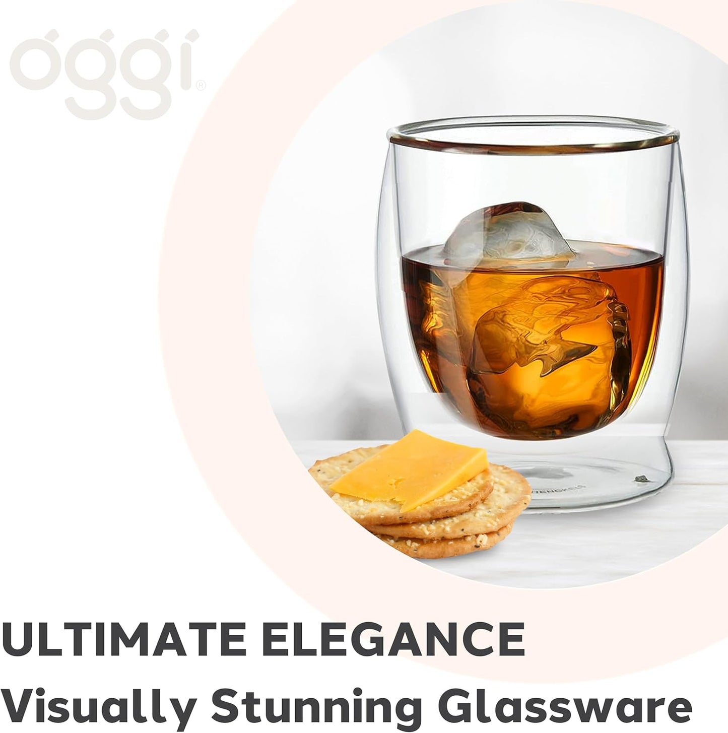 VASOS DOBLE PARED SET X2 CRISTAL 10 OZ X7984