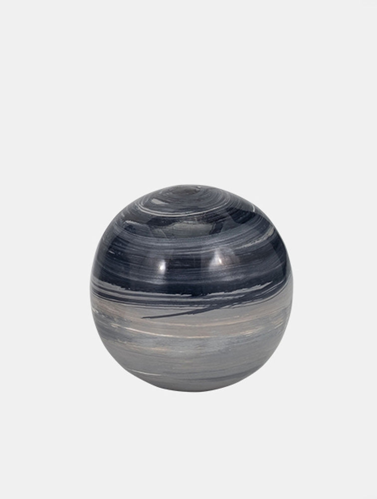 ESFERA DE METAL GALAXY NEGRA CHICA X8028C