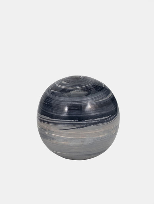 ESFERA DE METAL GALAXY NEGRA CHICA X8028C