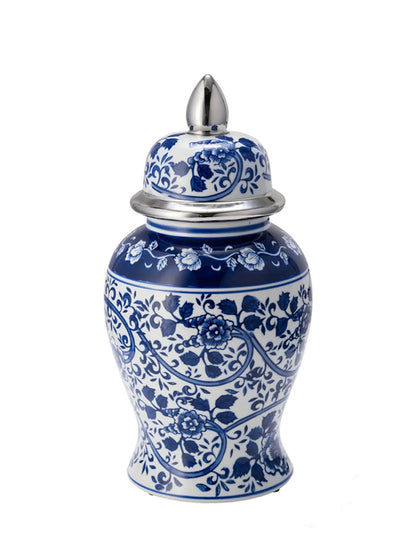 JARRÓN CHINOISERIE TEMPLE 14" X8030