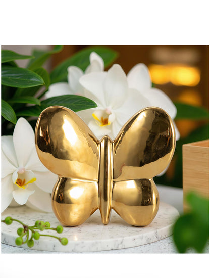 MARIPOSA CERAMICA DORADA 6" X8042