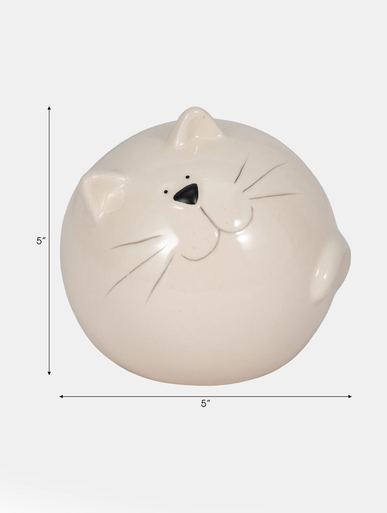 GATO KITTY ORB BLANCO CERAMICA X8051