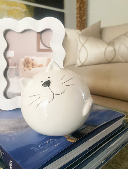 GATO KITTY ORB BLANCO CERAMICA X8051