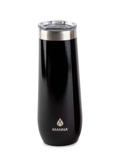 VASO TUMBLER CHAMPAGNE SLEEK 9OZ NEGRO X8057N