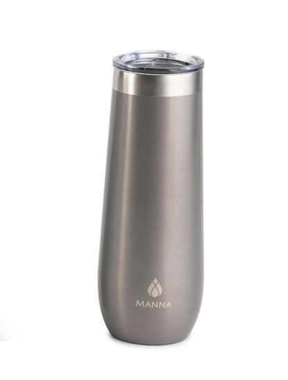 VASO TUMBLER CHAMPAGNE SLEEK 9OZ PLATEADO X8057P