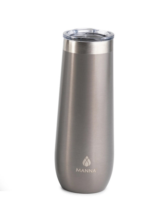 VASO TUMBLER CHAMPAGNE SLEEK 9OZ PLATEADO X8057P