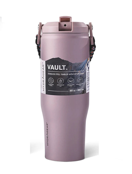 VASO DOBLE PARED VAULT CON ASA TEJIDA 30OZ ROSADO X8061R