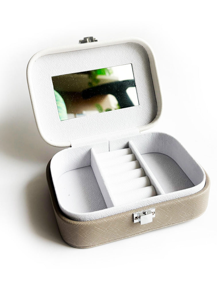 JOYERO BEIGE 2 TONOS X8063