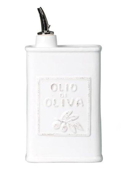 BOTELLA CUADRADA CERAMICA ACEITE DE OLIVA 22OZ X8071