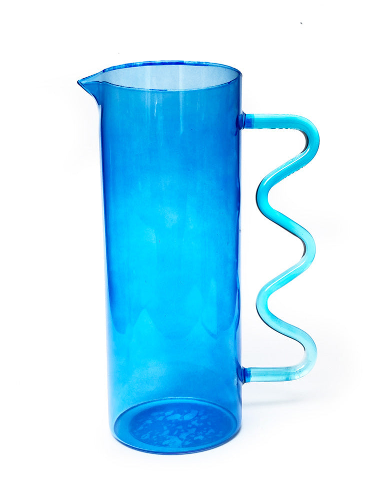 JARRA SQUIGGLE AZUL Y TURQUEZA 44OZ X8074