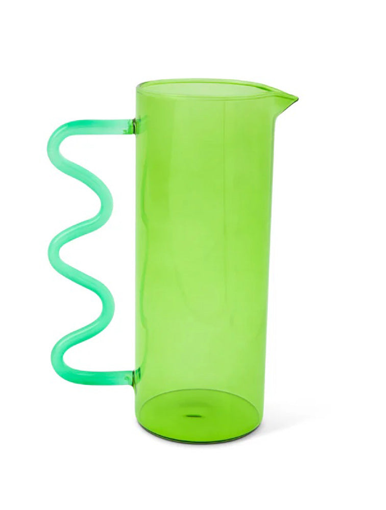 JARRA SQUIGGLE VERDE Y TURQUEZA 44OZ X8075