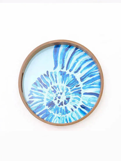 AZAFATE CONCHAS EN MADERA ESMALTADA CHICO X8077C