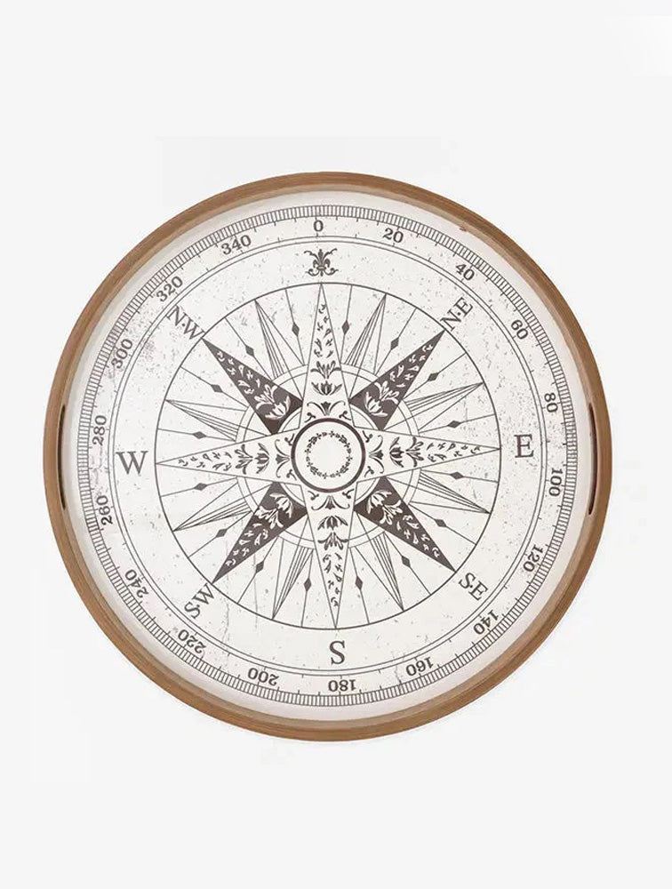 AZAFATE COMPASS EN MADERA ESMALTADA GRANDE X8078G