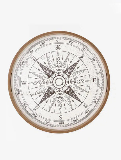 AZAFATE COMPASS EN MADERA ESMALTADA GRANDE X8078G