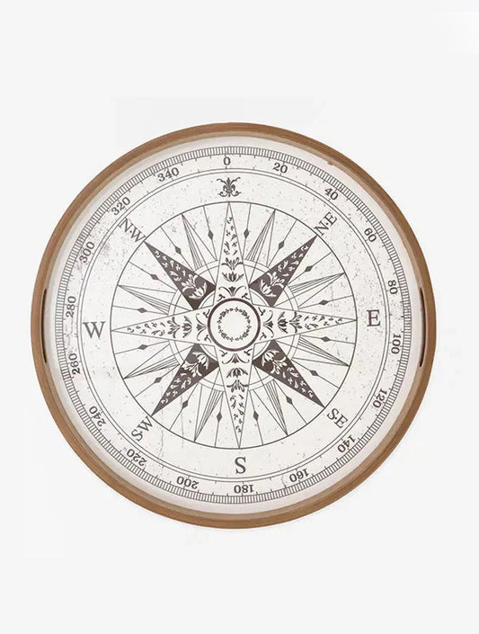 AZAFATE COMPASS EN MADERA ESMALTADA GRANDE X8078G