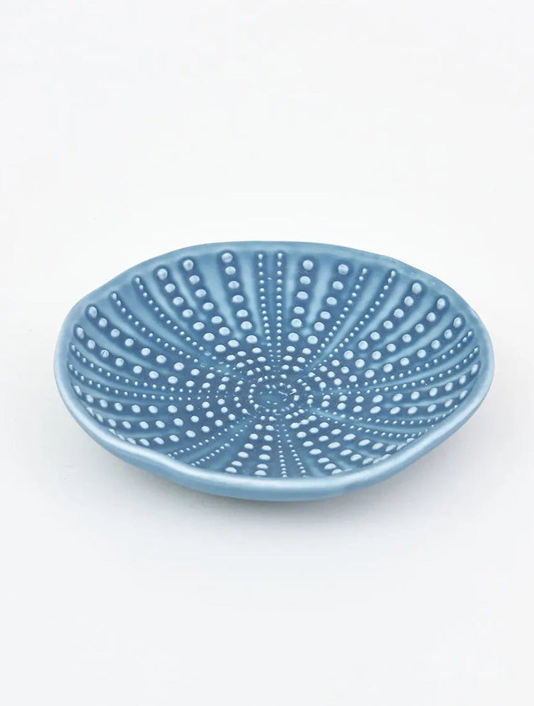 PLATITO O  TRINKET CELESTE ERIZO 5.1" X8086