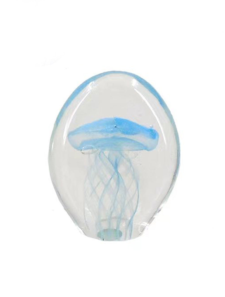 ESCULTURA MALAGUA DE VIDRIO 3.3" CELESTE X8100C